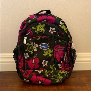 Hawaiian Print Backpack